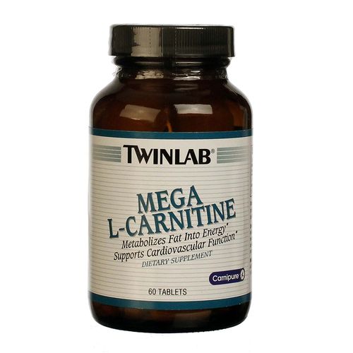 Twinlab, Mega L-Carnitina - 60 Tabletes