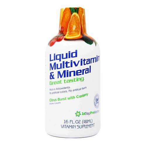 1st Step for Energy, Líquido Multi-Vitamínico e Mineral - 473 ml