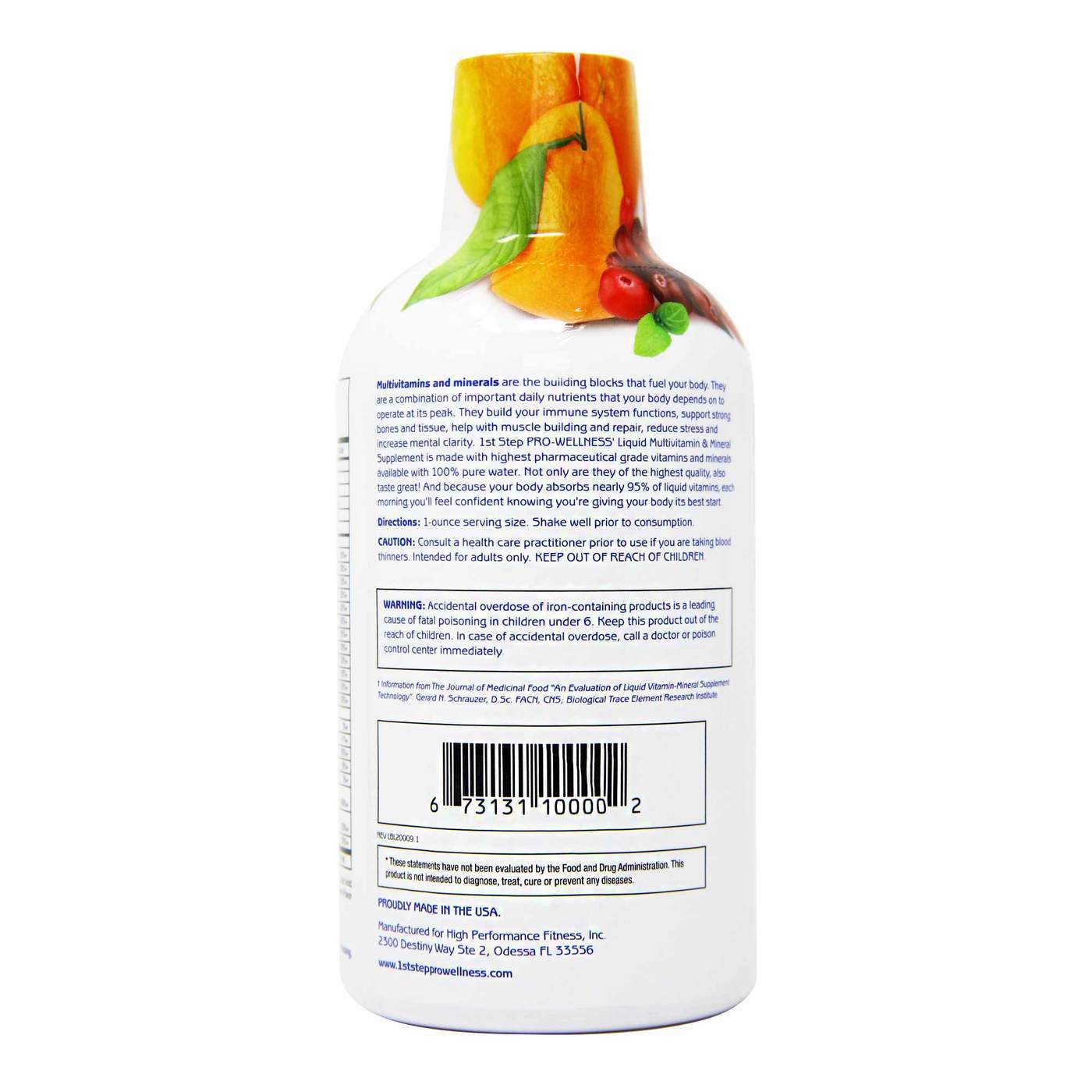 1st Step for Energy, Líquido Multi-Vitamínico e Mineral - 473 ml - Imagem 2