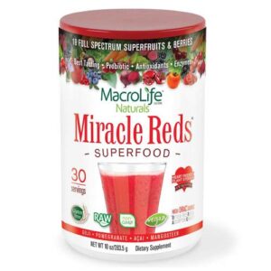 Comprar macrolife naturals, miracle reds® - super alimentos vermelhos - 10 oz (283,5 g) preço no brasil frutas e legumes suplementos suplemento importado loja 1 online promoção -