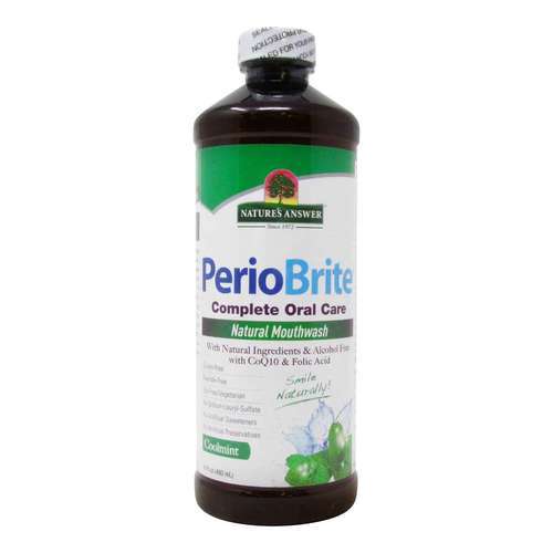 Nature's Answer, Enxaguatório Bucal Natural PerioBrite - 16 fl oz (480mL)