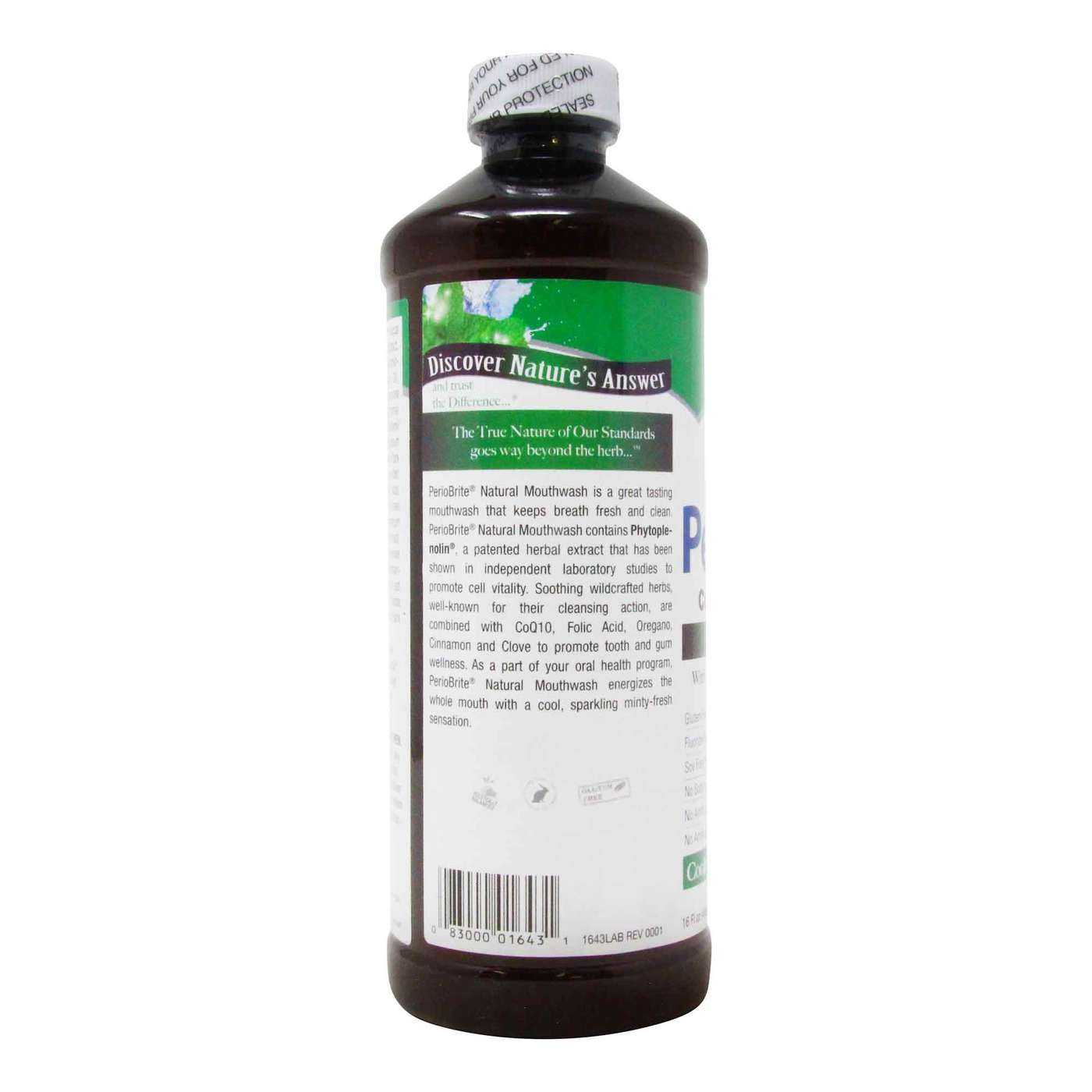 Nature's Answer, Enxaguatório Bucal Natural PerioBrite - 16 fl oz (480mL) - Imagem 3