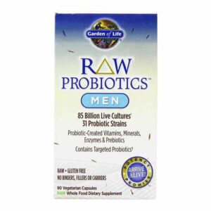 Garden of Life, RAW Probióticos para Homens - 90 Cápsulas Vegetarianas