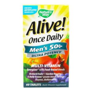 Nature's Way, Multivitamínico para Homens 50+ Alive! - 60 comprimidos