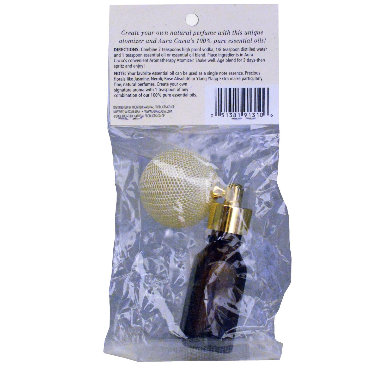 Aura Cacia, Frasco de Âmbar Pulverizador de Perfume - 1 Unidade - Imagem 2