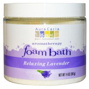 Comprar aura cacia, espuma de banho lavanda - 397 g preço no brasil banho banho & beleza sabonete sabonetes suplemento importado loja 13 online promoção -