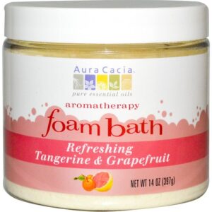 Comprar aura cacia, espuma de banho, tang e grapefruit - 397 g (14 oz) preço no brasil banho banho & beleza sabonete sabonetes suplemento importado loja 19 online promoção -