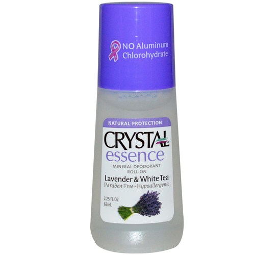 Crystal Essence, Rolo De Desodorante Mineral - Lavanda e Chá Branco - 66 mL