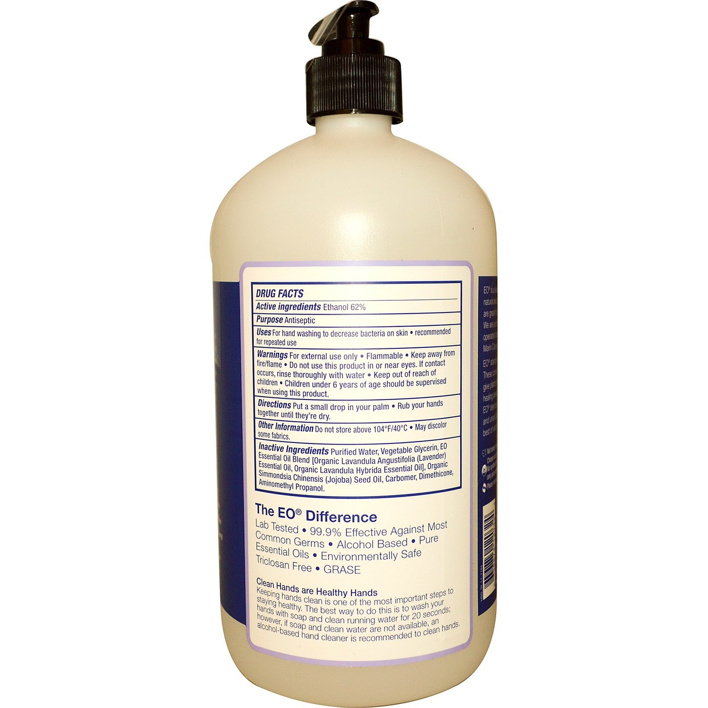 Eo Products Hand Sanitizer Gel Lavndr 32 onças - Imagem 2