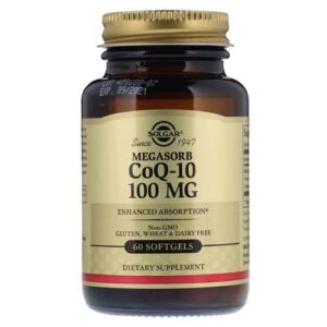 Solgar, Megasorb CoQ10 100 mg - 60 Cápsulas em Gel