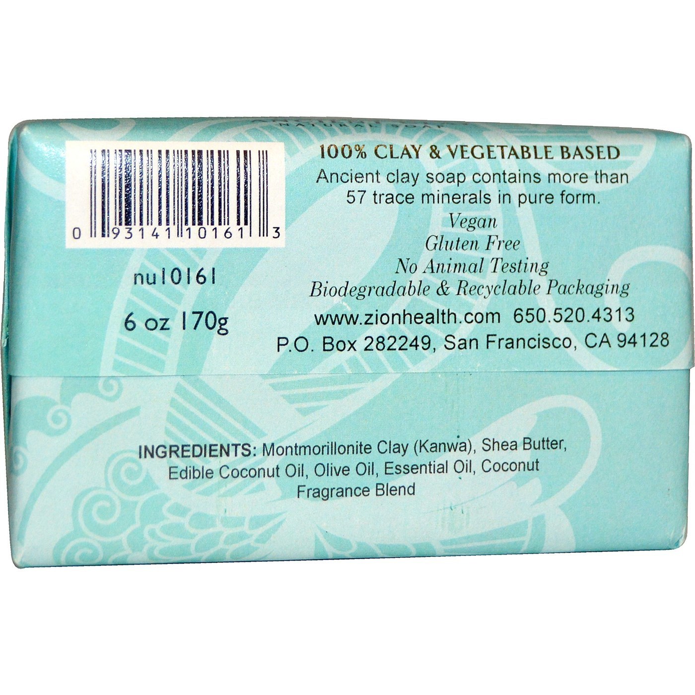 Zion Health Clay Soap, Boa sorte - 6 oz - Imagem 2