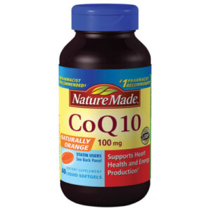 Nature Made CoQ10, Naturalmente laranja - 100 mg - 40 Liquid Cápsulas em Gel