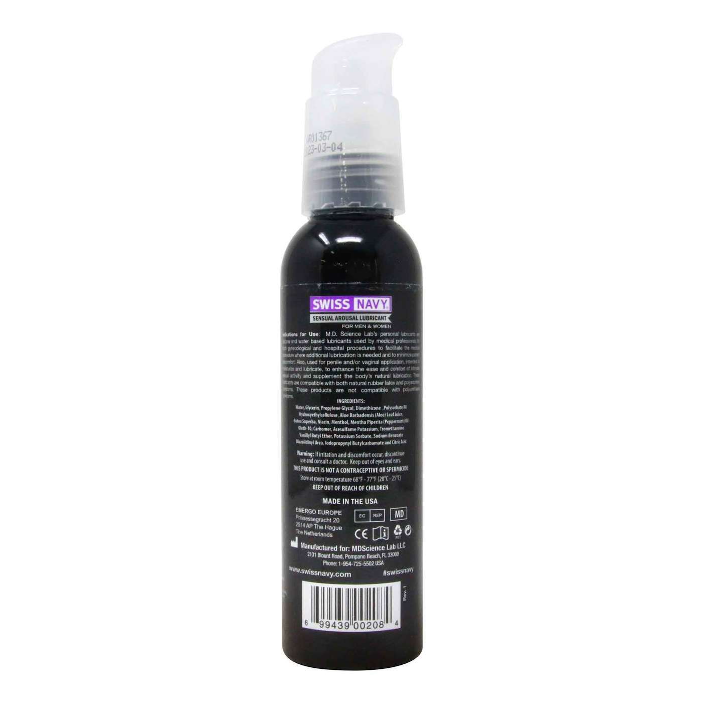 Swiss Navy Sensual Arousal Lubricant - 4 fl oz - Imagem 2