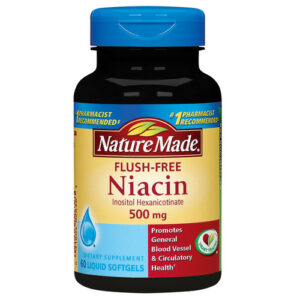 Nature Made, Niacina 500 mg sem Vermelhidão - 60 Cápsulas em Gel