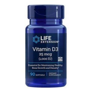 Life Extension, Vitamina D3, 1000 UI - 90 Cápsulas em Gel