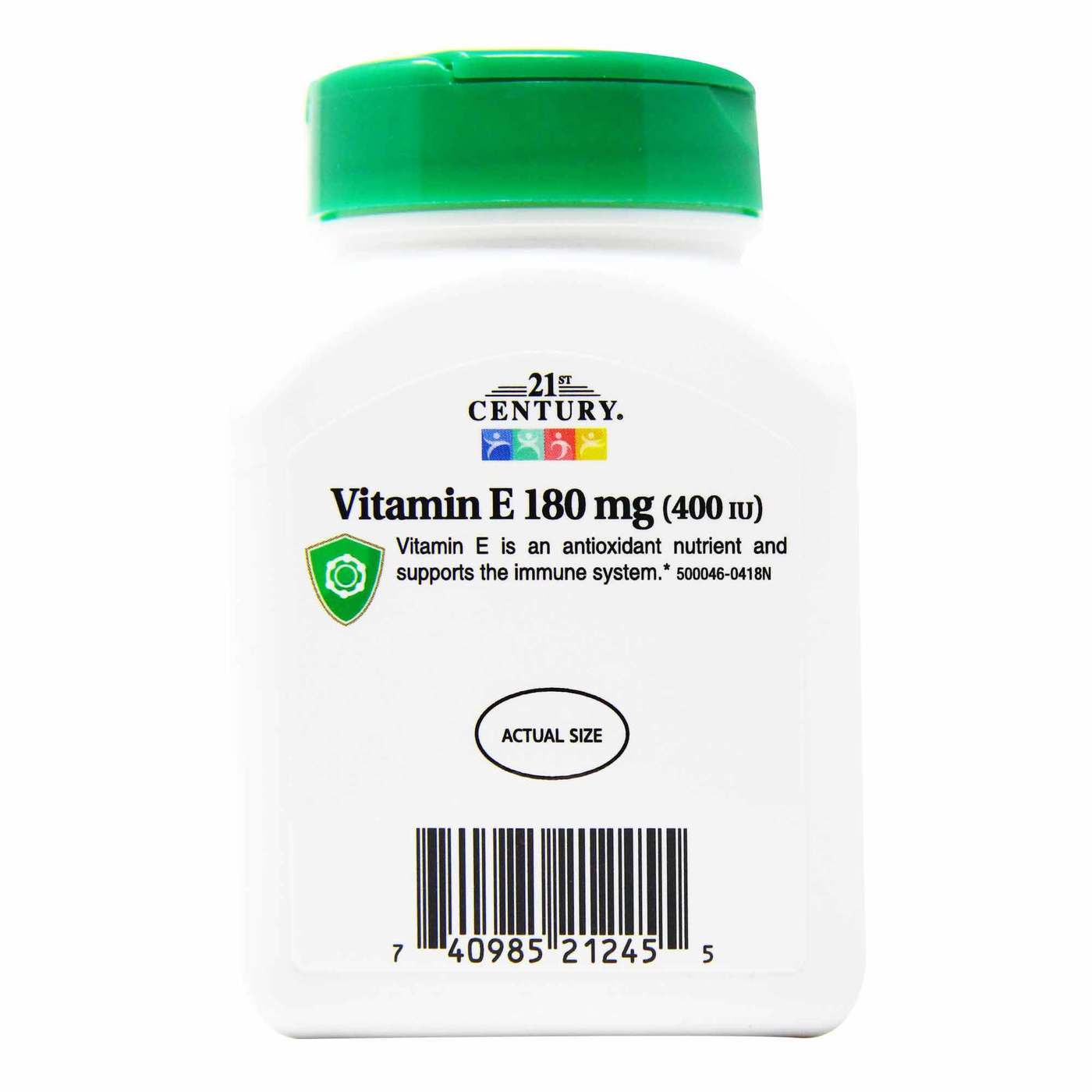 21st Century Vitamina E - 180 mg - 110 Cápsulas em Gel - Imagem 3