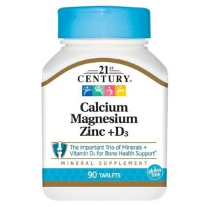 Comprar 21st century, cálcio magnésio zinco + vitamina d3 - 90 tabletes preço no brasil cálcio e magnésio vitaminas e minerais suplemento importado loja 223 online promoção -