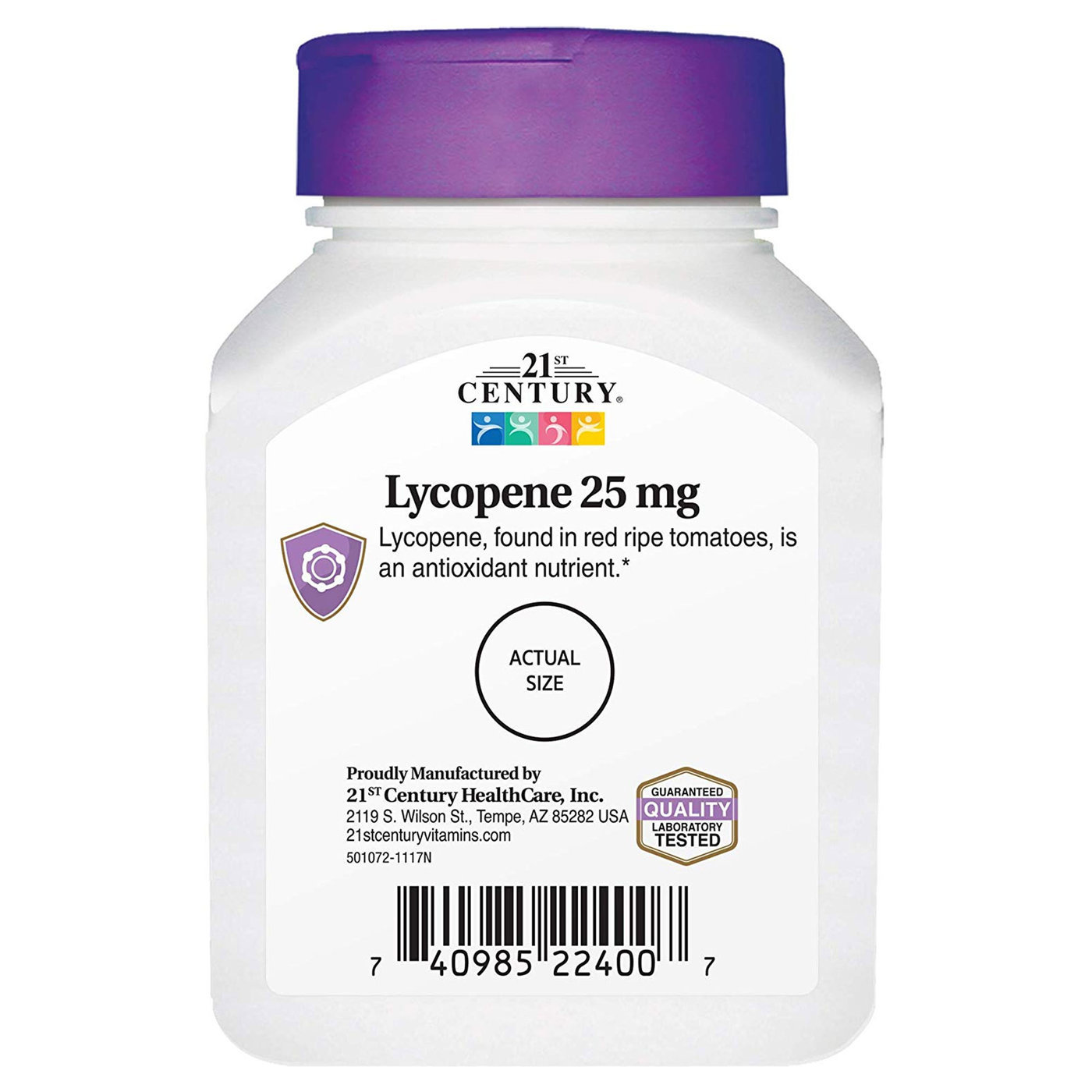 21st Century Licopeno 25 mg - 60 Tabletes - Imagem 3