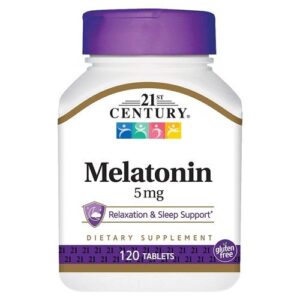 Comprar 21st century melatonina - 5 mg - 120 comprimidos preço no brasil melatonina sedativos tópicos de saúde suplemento importado loja 67 online promoção -