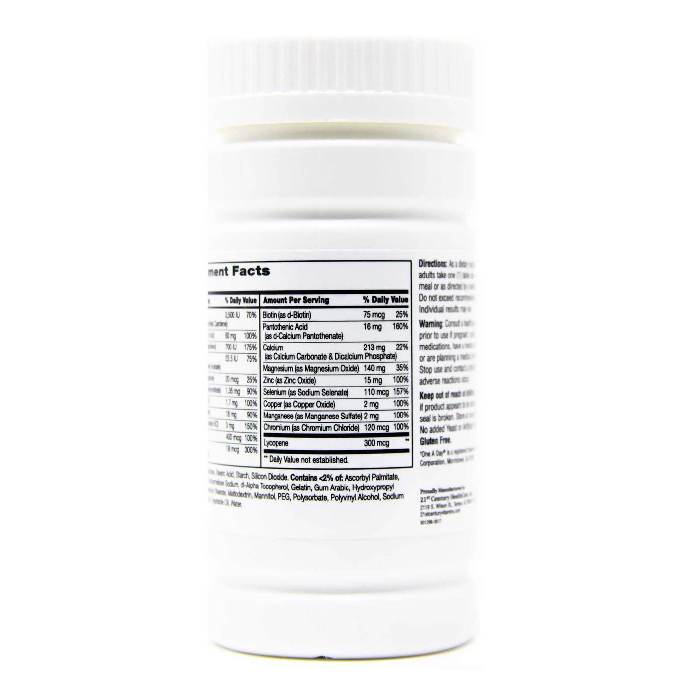 21st Century, Multivitamínico One Daily™ Saúde do Homem - 100 Tabletes - Imagem 3