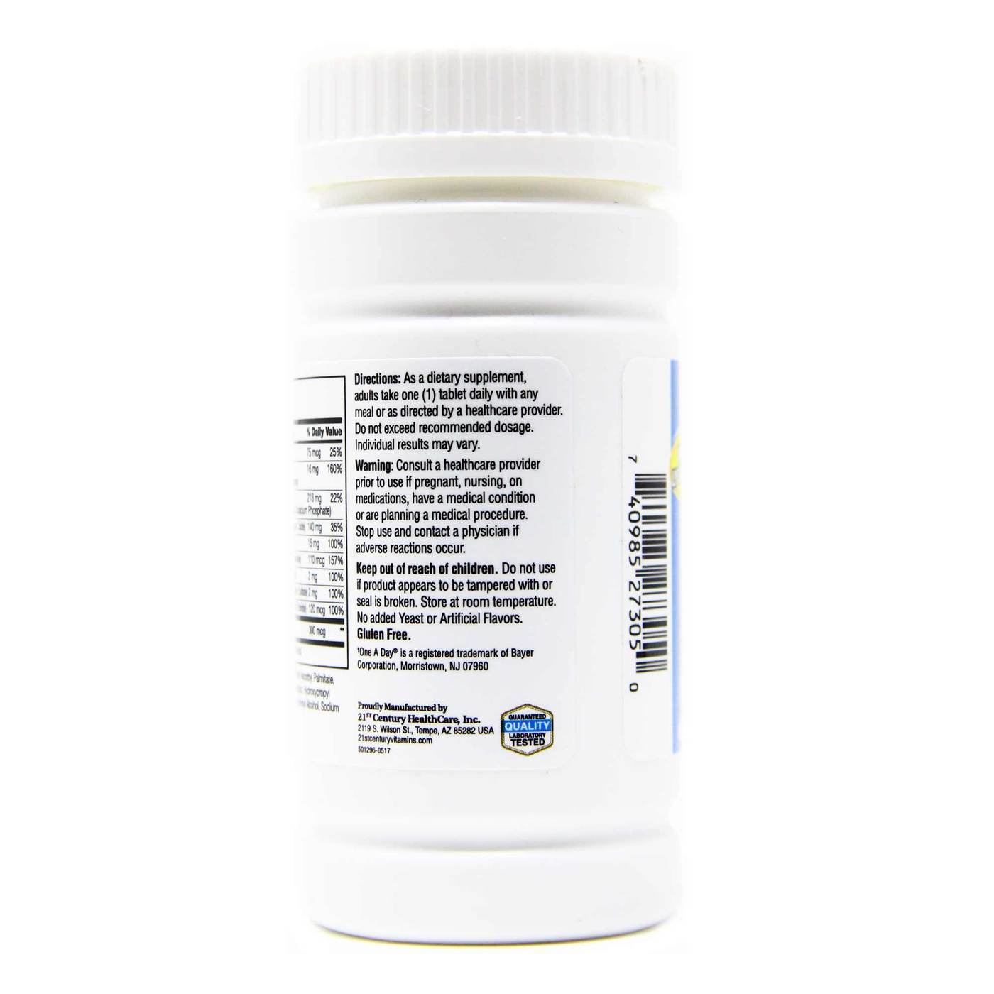 21st Century, Multivitamínico One Daily™ Saúde do Homem - 100 Tabletes - Imagem 4