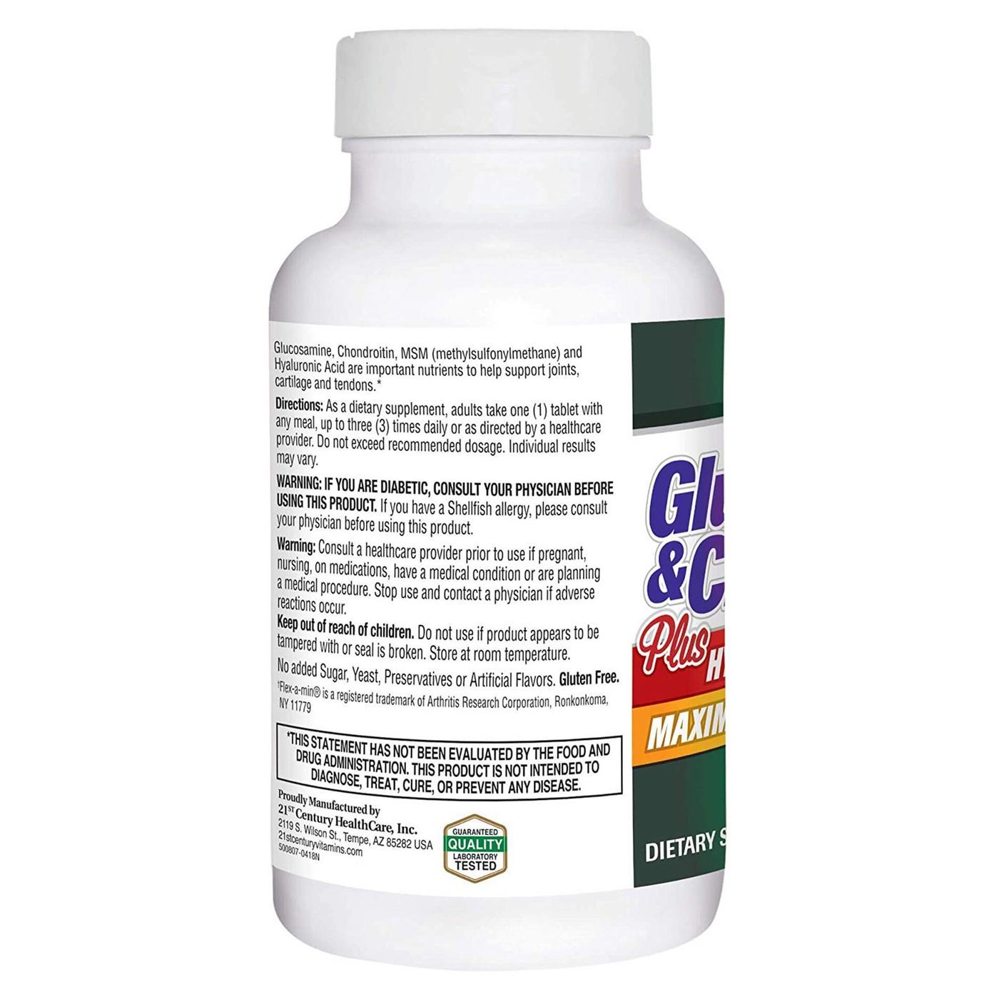 21st Century Glucosamina e Condroitina Plus - 120 comprimidos - Imagem 3