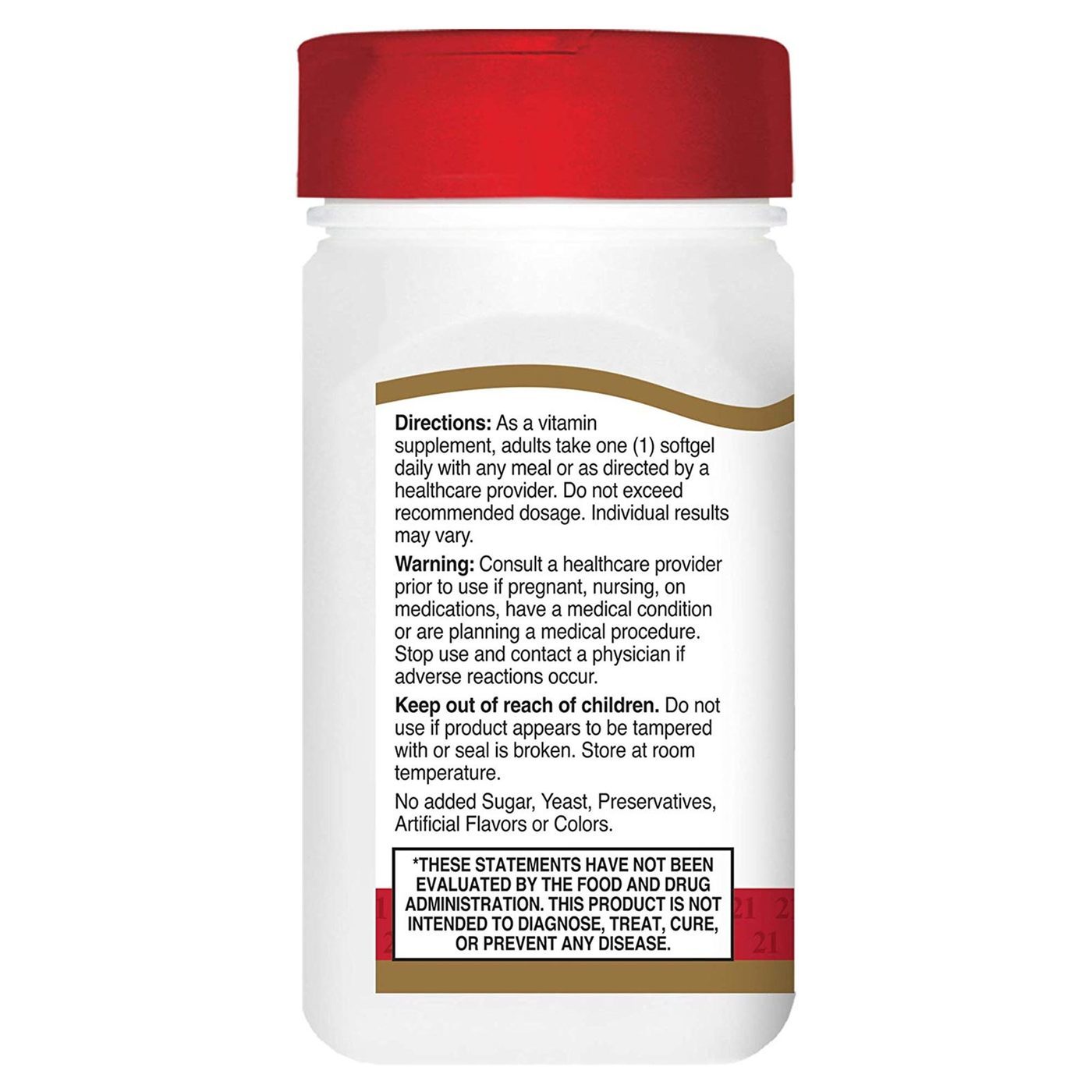 21st Century Vitamina D3 - 50 mcg - 250 cápsulas de liberação rápida - Imagem 4