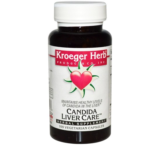 Kroeger Herb, Candida Cuidados com o Fígado - 100 Cápsulas Vegetarianas