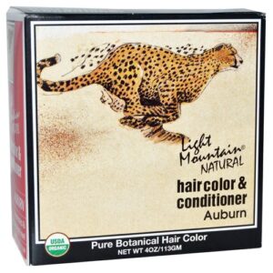 Light Mountain, Tintura e Condicionador Natural de Cabelos - 4 oz (113g)
