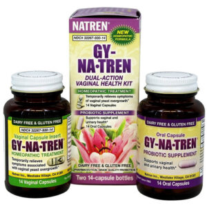 Natren, Gy-Na-Tren® Kit Solução Para Saúde Vaginal - 2 Garrafas (14 Cápsulas Cada)