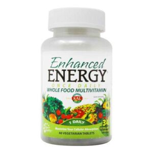 Kal, Enhanced Energia - Multivitamínico Whole Food - 60 Tabletes Vegetarianos