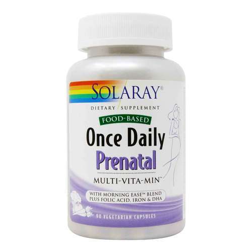 Solaray Once Daily Pré-natal - 90 Cápsulas Vegetarianas