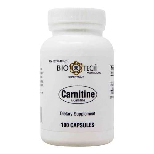 BioTech Pharmacal, Carnitina - 100 Cápsulas