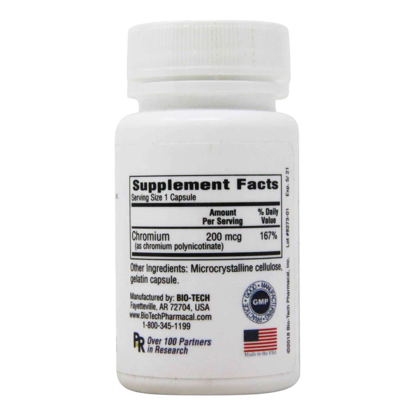 BioTech Pharmacal, CrM™ - 200 mcg - 100 Cápsulas - Imagem 2