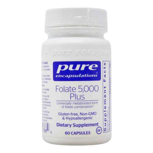 Pure EnCápsulasulations Folate 5,000 mais - 60 Cápsulas