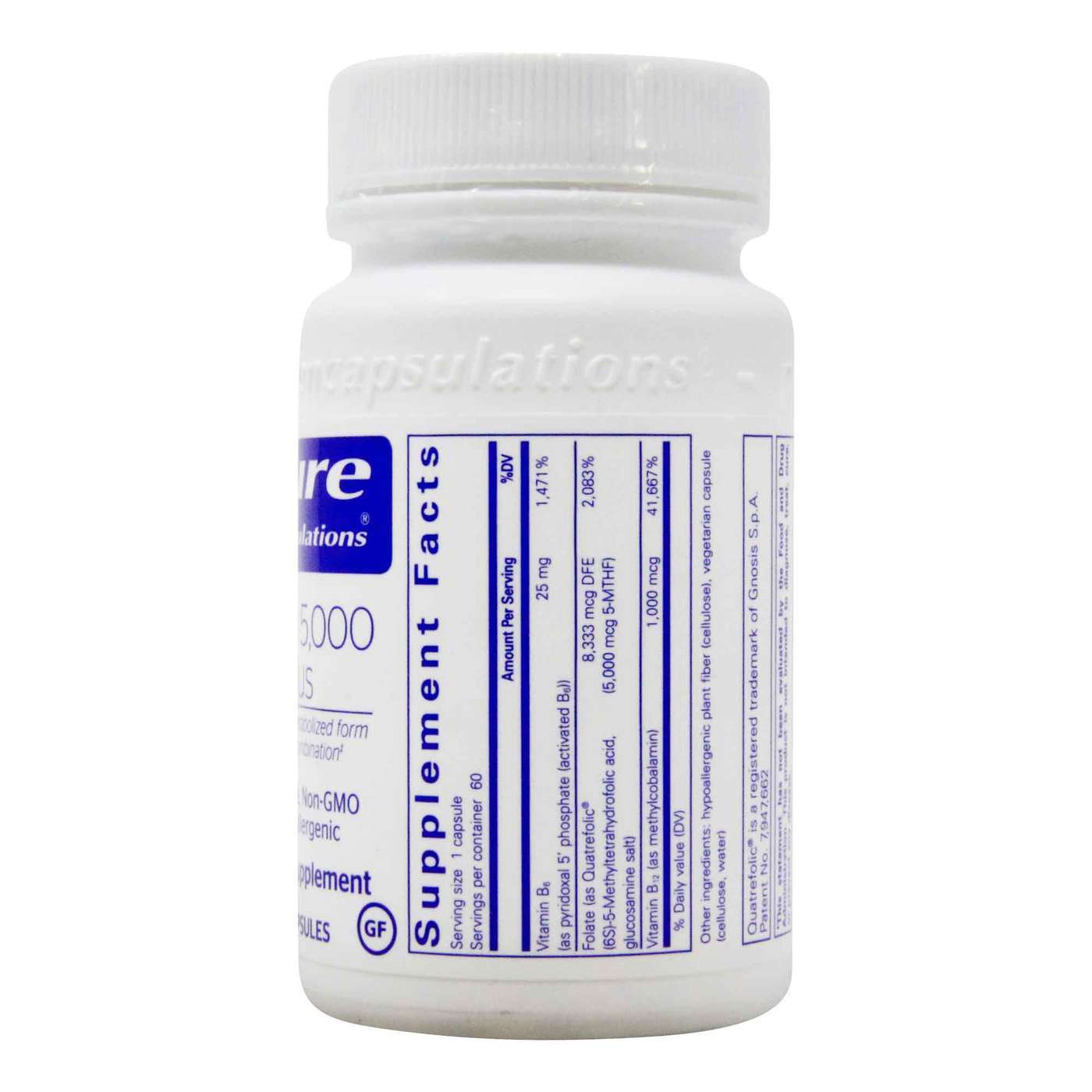 Pure EnCápsulasulations Folate 5,000 mais - 60 Cápsulas - Imagem 2