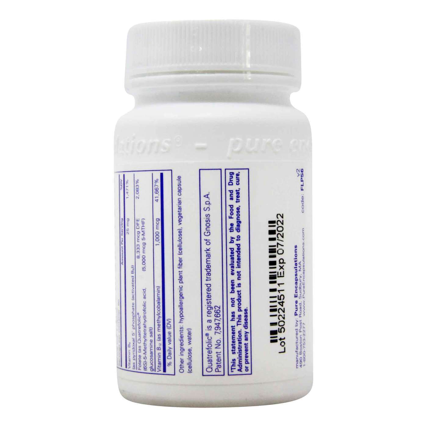 Pure EnCápsulasulations Folate 5,000 mais - 60 Cápsulas - Imagem 3