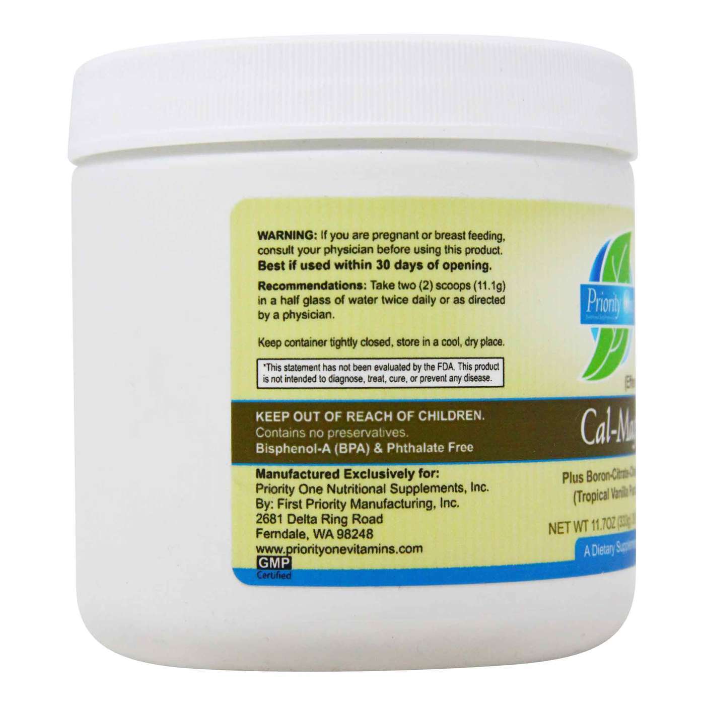 Priority One Cal Mag mais Boro - 30 Servings - Imagem 3