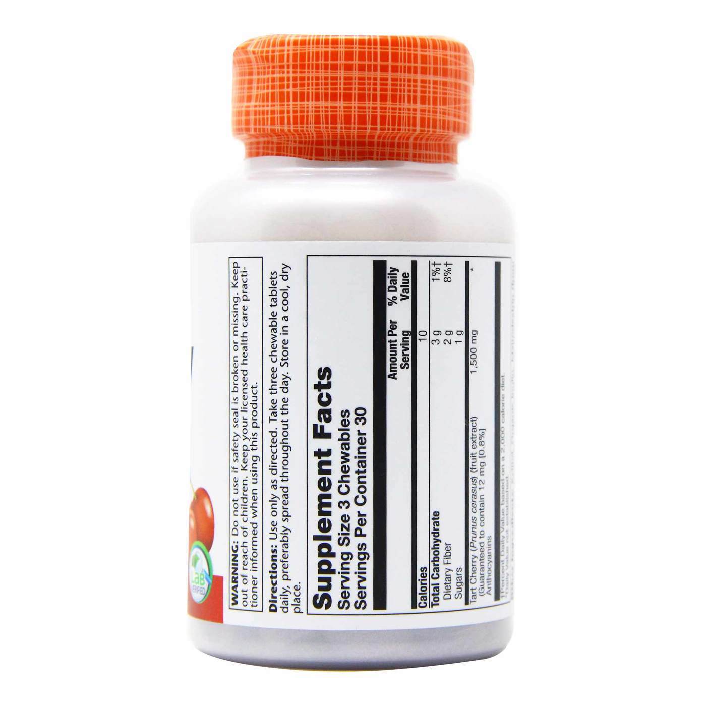 Solaray Tart Cherry Extract - 90 Chewable Tabletes - Imagem 2