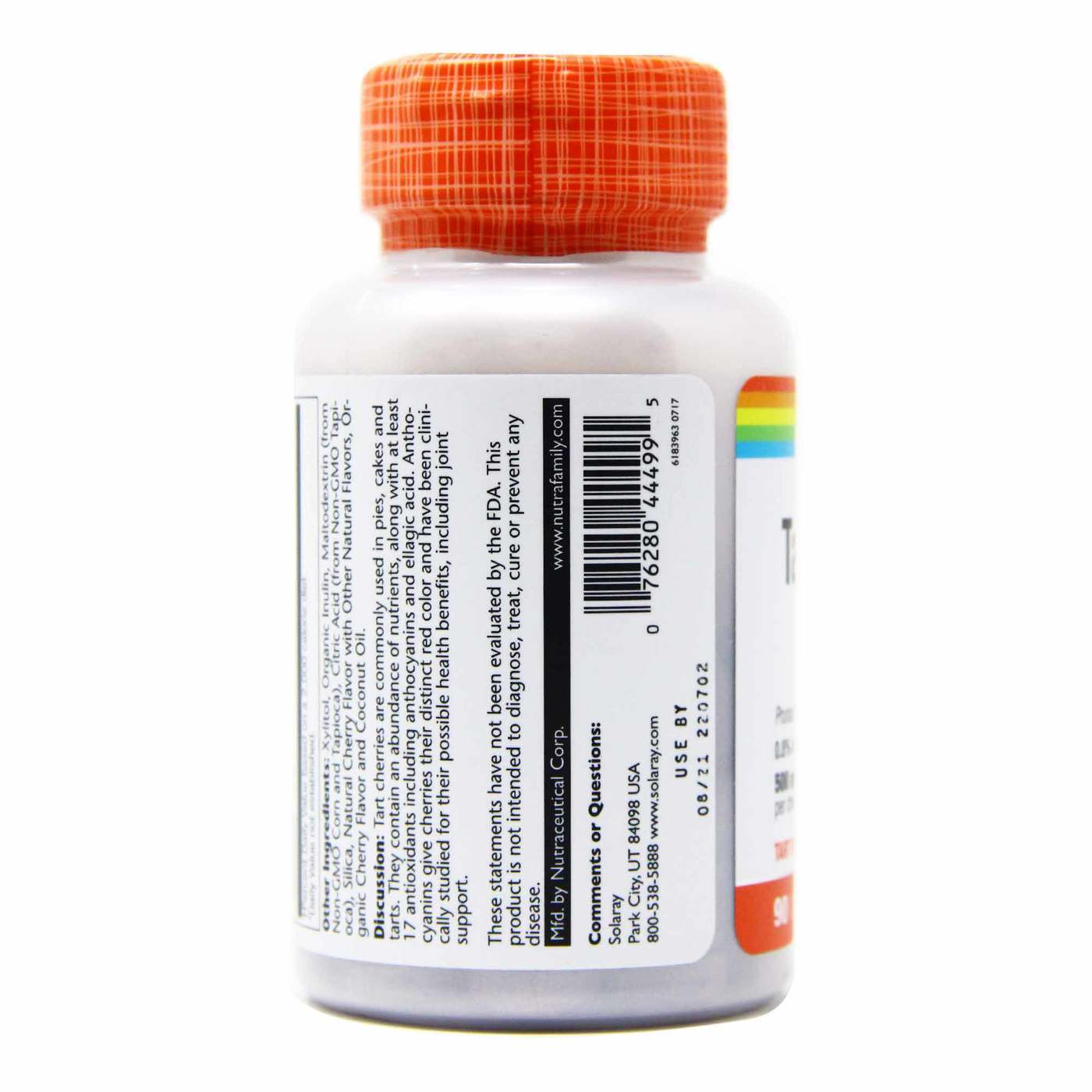 Solaray Tart Cherry Extract - 90 Chewable Tabletes - Imagem 4