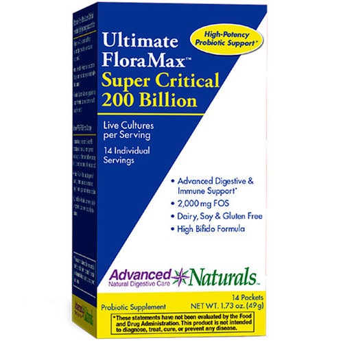 Advanced Naturals Ultimate FloraMax Super Critical 200 Billion Sticks - 14 Packets