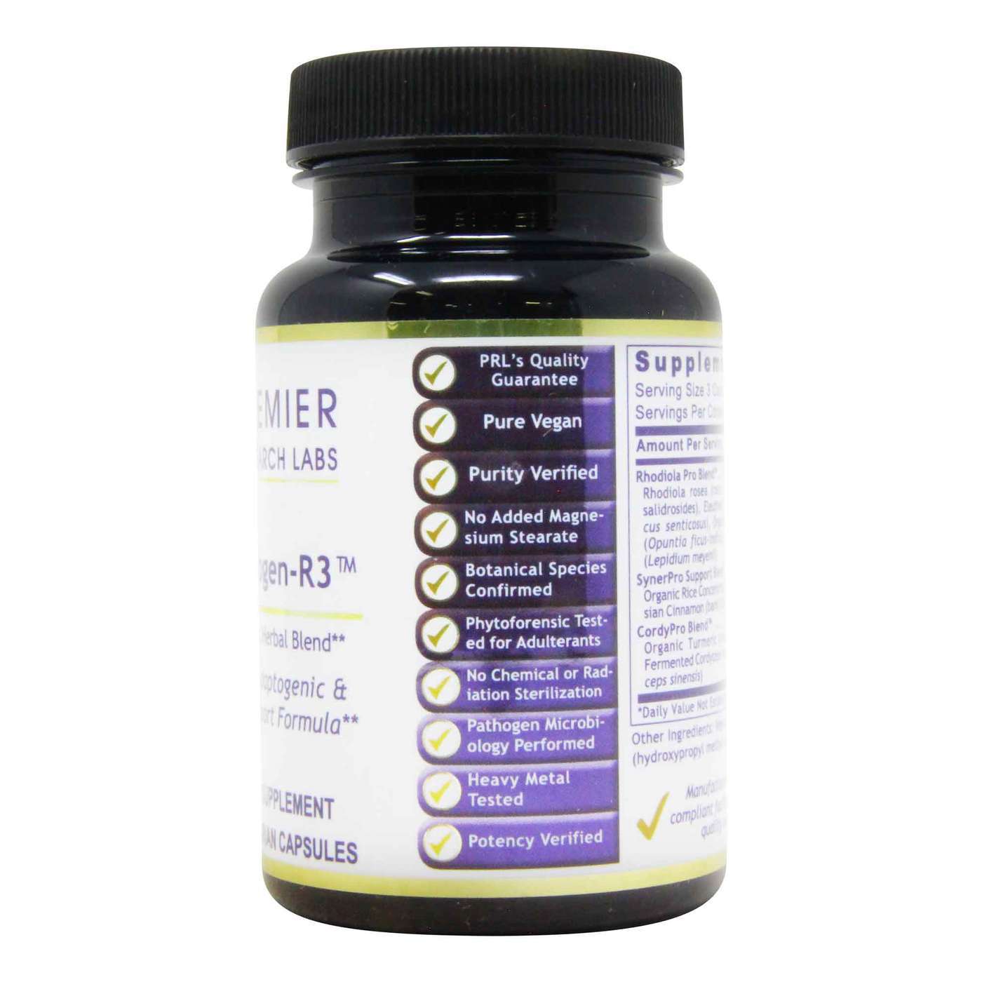 Premier Research Labs, Adaptogen-R3 - 90 Cápsulas Vegetarianas - Imagem 2
