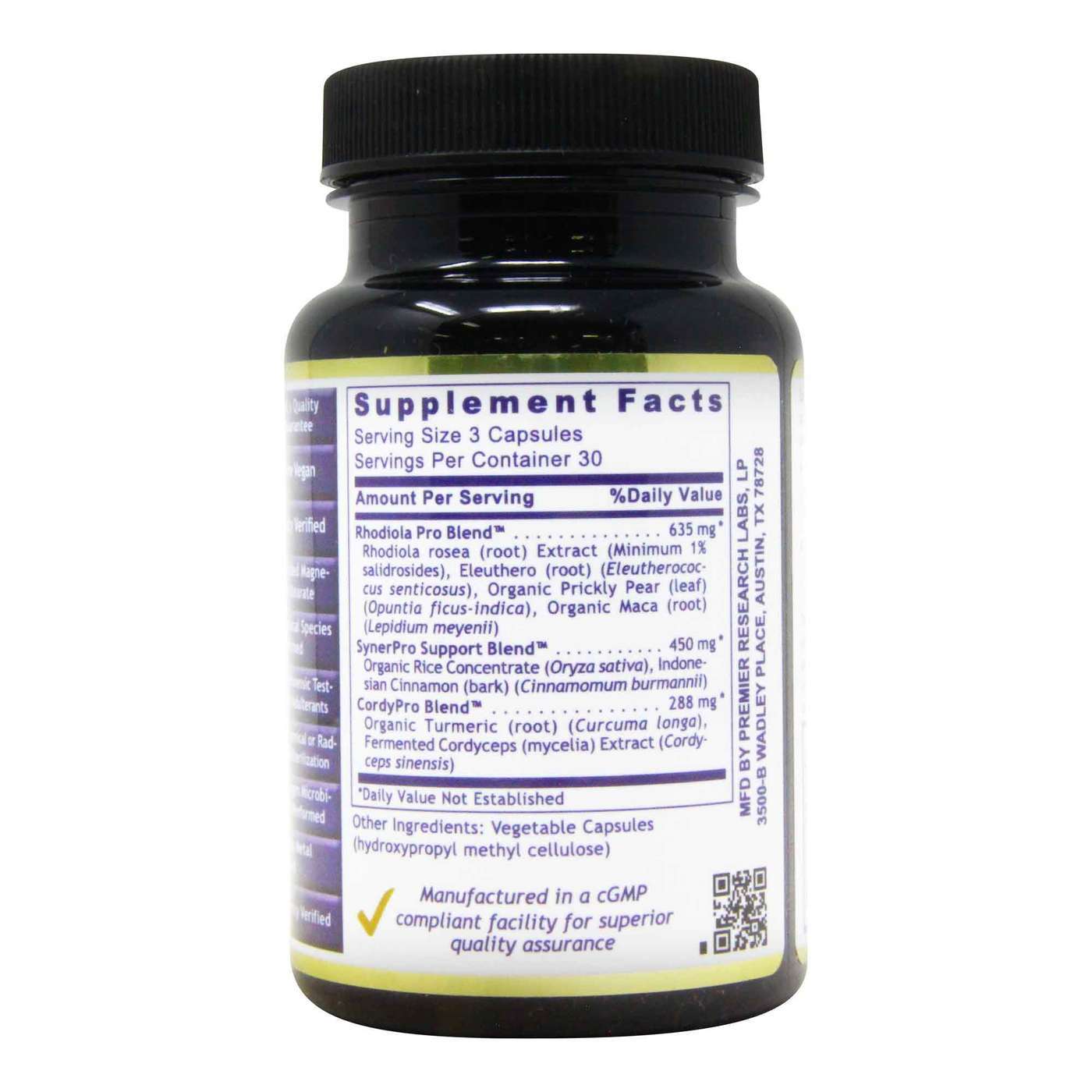 Premier Research Labs, Adaptogen-R3 - 90 Cápsulas Vegetarianas - Imagem 3
