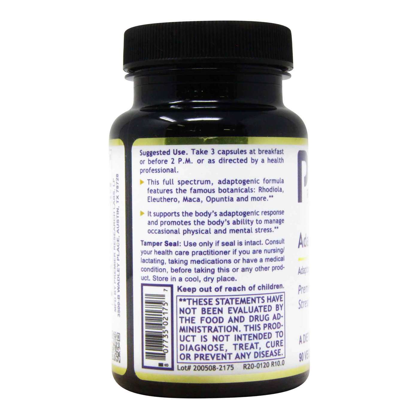 Premier Research Labs, Adaptogen-R3 - 90 Cápsulas Vegetarianas - Imagem 4