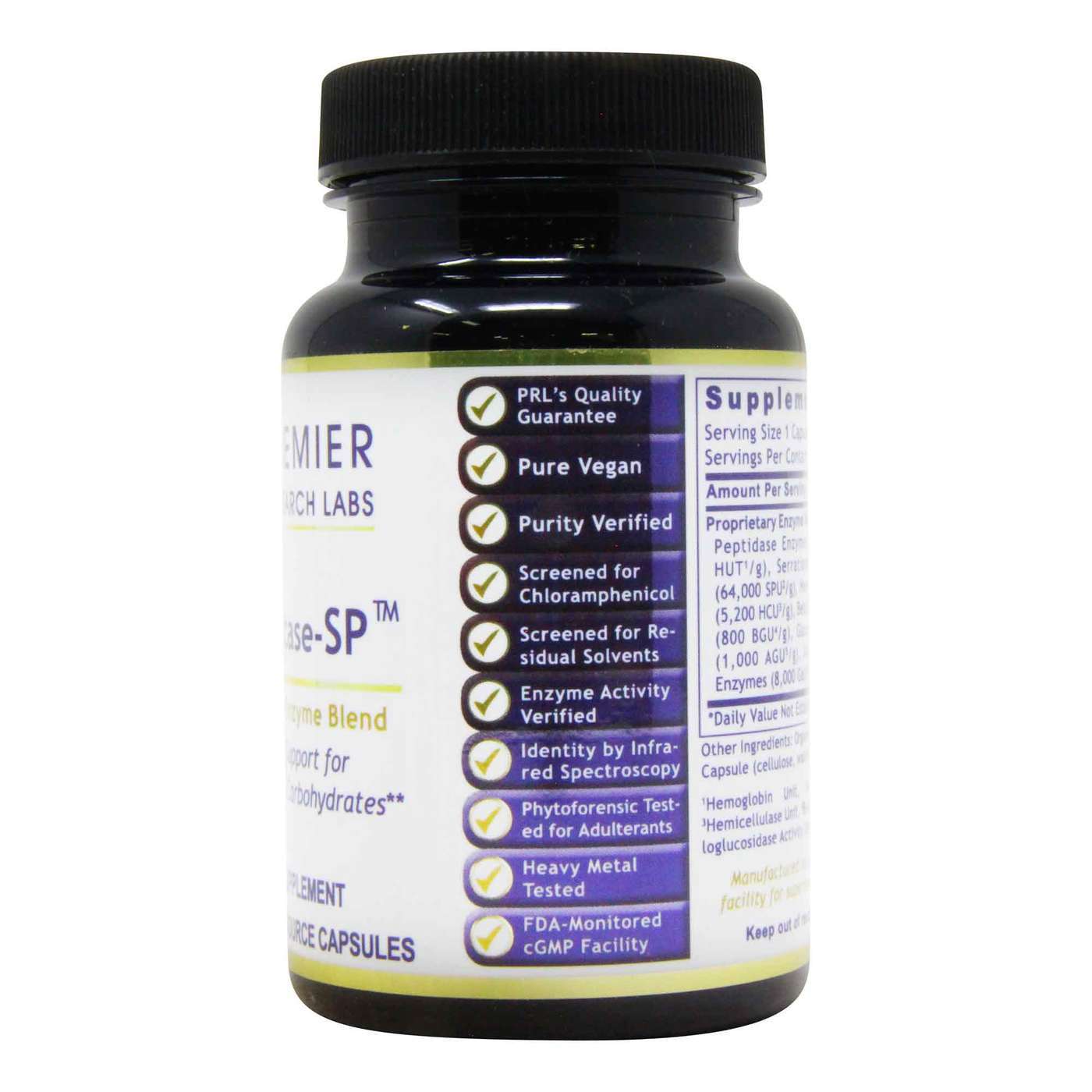 Premier Research Labs, Digestase-SP - 60 Cápsulas Vegetarianas - Imagem 2
