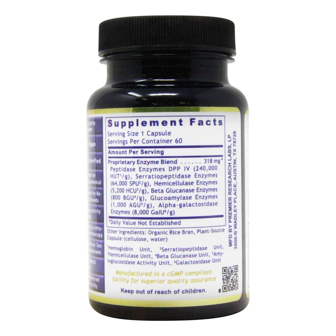 Premier Research Labs, Digestase-SP - 60 Cápsulas Vegetarianas - Imagem 3