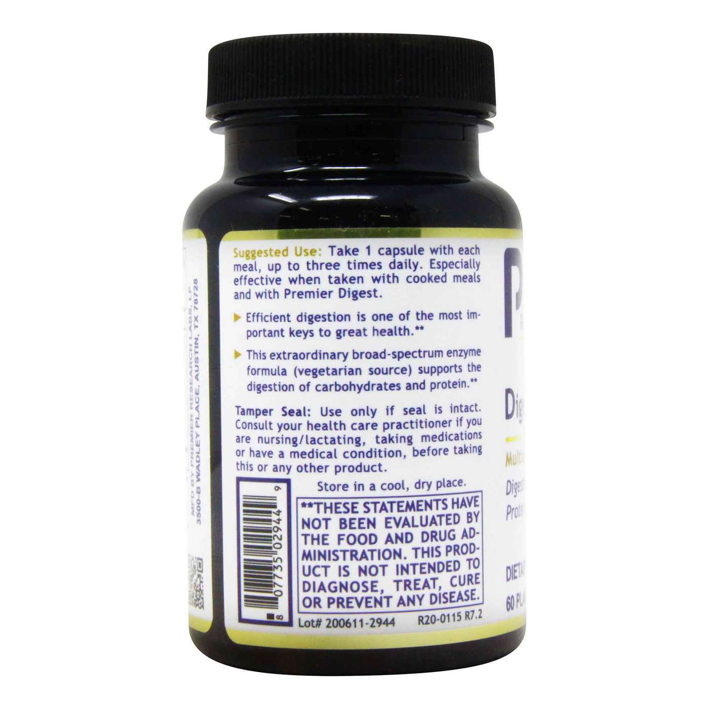 Premier Research Labs, Digestase-SP - 60 Cápsulas Vegetarianas - Imagem 4