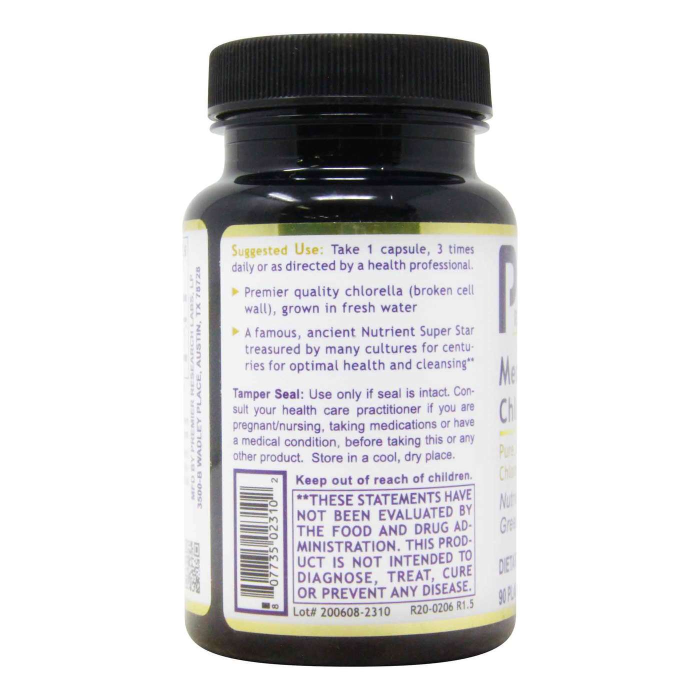 Premier Research Labs, Medi-Chlorella-FX - 90 Cápsulas Vegetarianas - Imagem 4