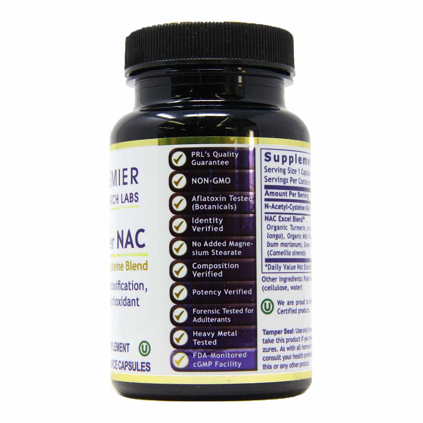 Premier Research Labs, Premier NAC 300 mg - 60 Cápsulas Vegetarianas - Imagem 2