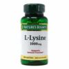Comprar nature's bounty, l-lysine - 1,000 mg - 60 comprimidos preço no brasil aminoácidos suplementos taurina suplemento importado loja 11 online promoção -